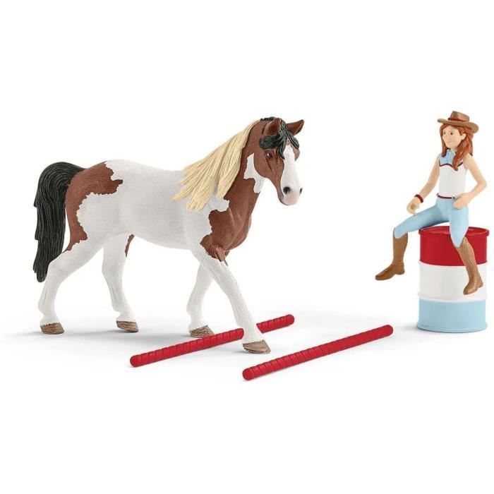 SCHLEICH - Figurine  Kit d'équitation western d'Horse Club Hannah
