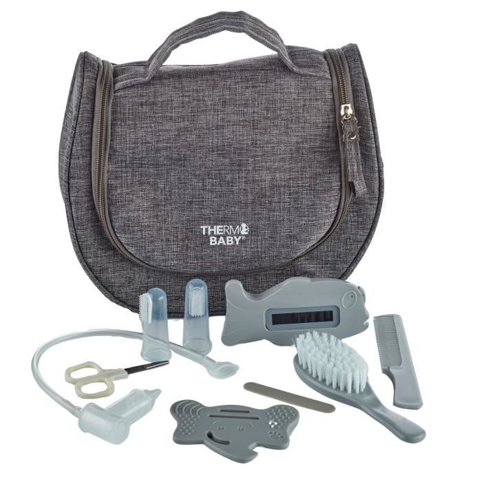 Borsa da toilette THERMOBABY - con accessori - grigio erica