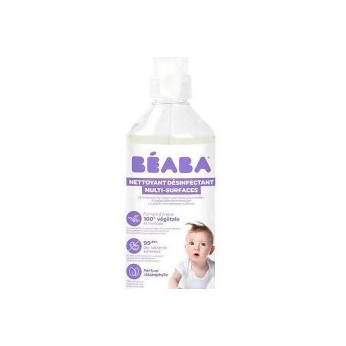 BEABA, nettoyant désinfectant multi-surfaces - chlorophylle - 500 ml