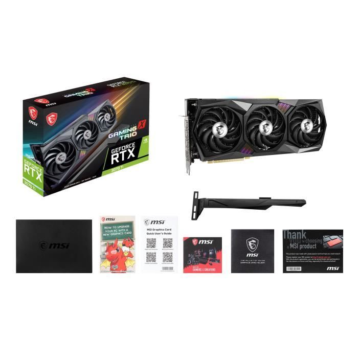 MSI Gaming X TRIO - Carte Graphique GeForce RTX 3070 Ti - 8 Go LHR