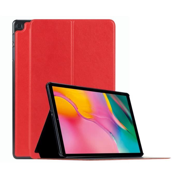 Mobilis Coque de protection Étui Folio pour Samsung Galaxy Tab A 2019 10,1'' - Rouge