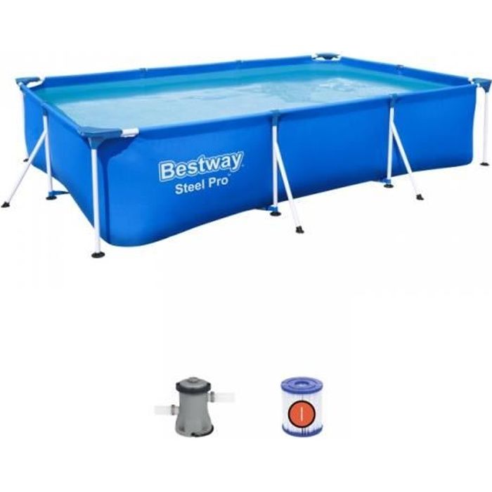 Kit Piscine Hors Sol Tubulaire BESTWAY Steel Pro 300x201 cm