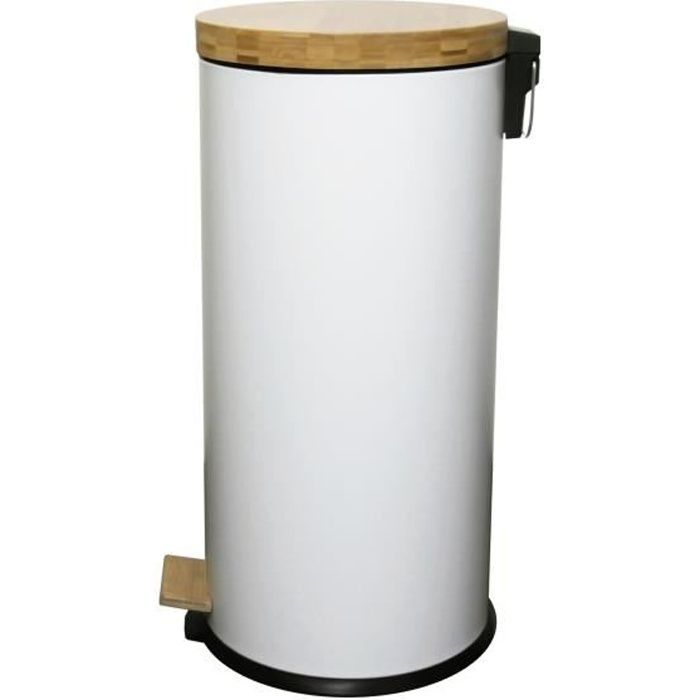 KITCHEN MOVE Forest pedal kitchen waste bin - 30L - Matt white