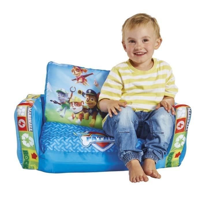 La Pat' Patrouille - Mini canapé convertible - canapé-lit gonflable pour enfants