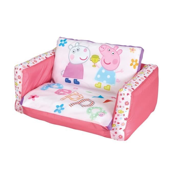 Peppa Pig - Mini canapé convertible - canapé-lit gonflable pour enfants