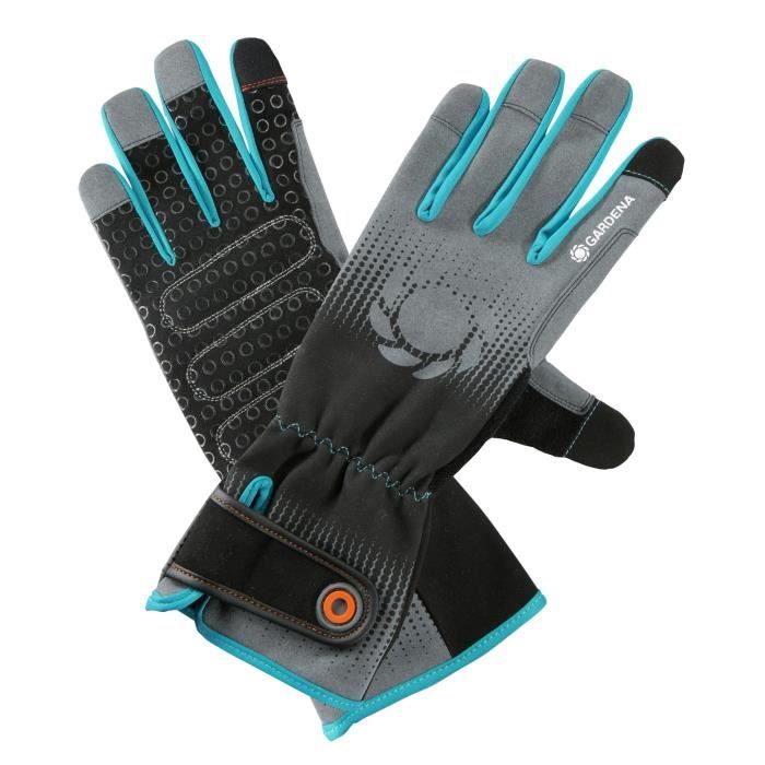 GARDENA Gants de jardin pour rosiers – Taille M/8 – Protection face aux épines – Protection certifiée oeko-Tex – (11540-20)