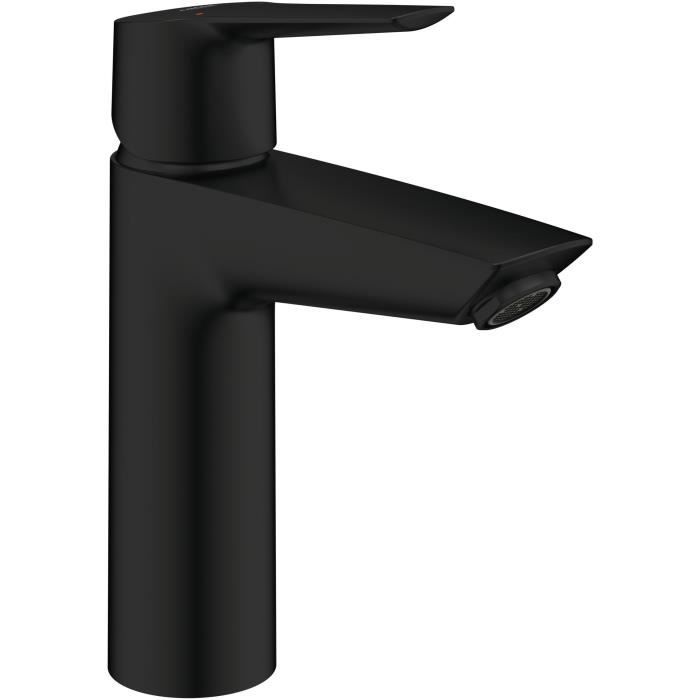 Miscelatore monocomando lavabo - GROHE Start - 235752432 - Nero opaco - Taglia M - Bocca media - Risparmio idrico