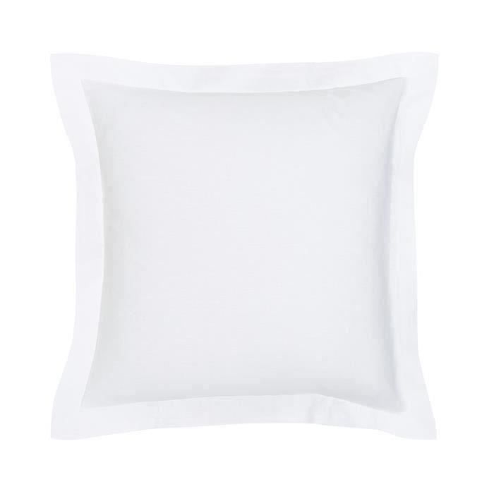 TODAY Essential pillowcase - 63 x 63+5 cm - 100% Plain Cotton - Chalk