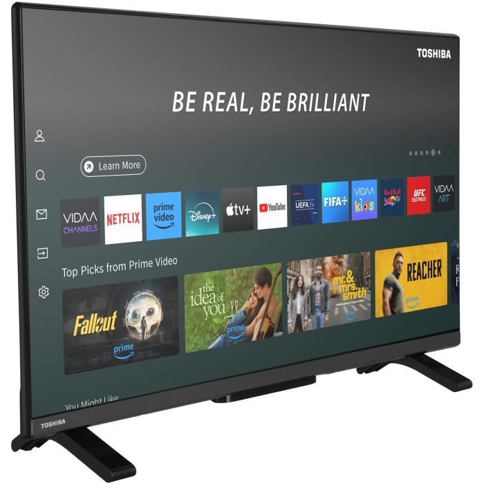 Image secondaire de TOSHIBA 32WV2563DG - TV LED 32 (80 cm) - HD 1366x768 - Smart TV - 2xHDMI - WiFi