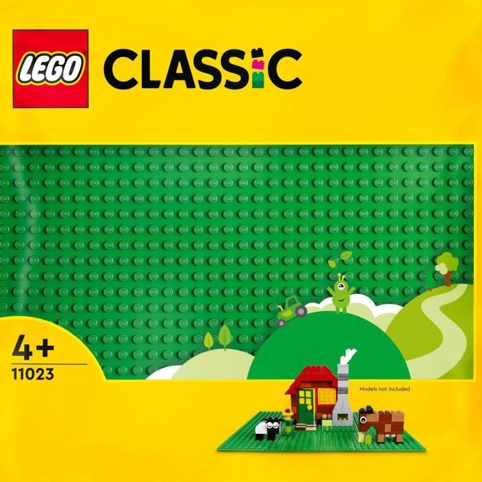 LEGO 11023 Classic The Green Building Plate 32x32, Base Base para construir, ensamblar y exhibir