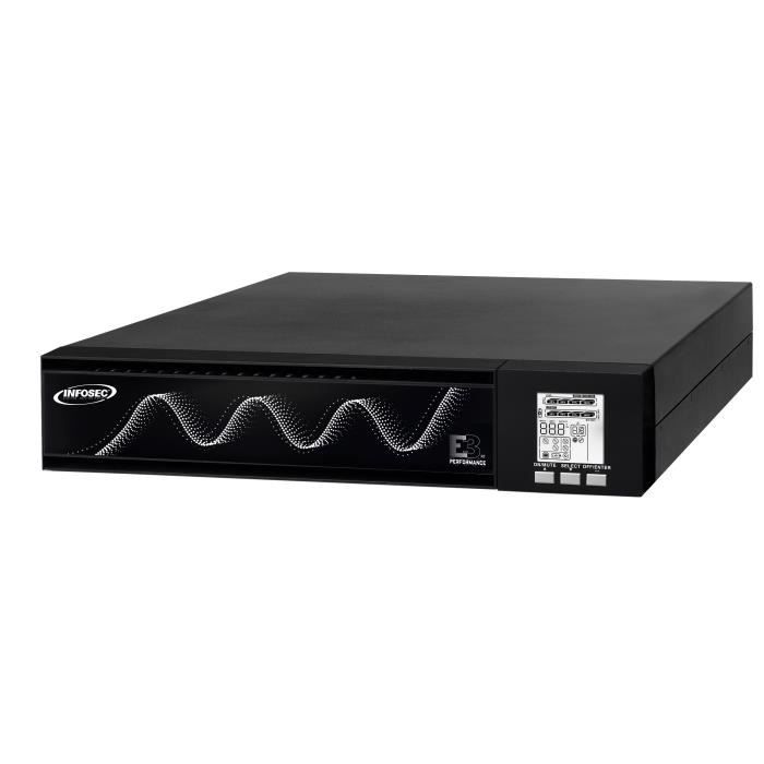 Onduleur 800 VA - INFOSEC - E3 PERFORMANCE 800 RT - On Line Performance - 8 prises IEC - 67023