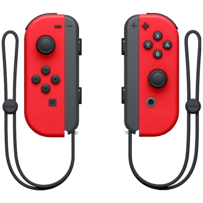 Console Nintendo Switch avec Joy-Cons rouges | Édition Limitée + Super Mario Odyssey (Code) + Stickers Super Mario Bros. Le Film