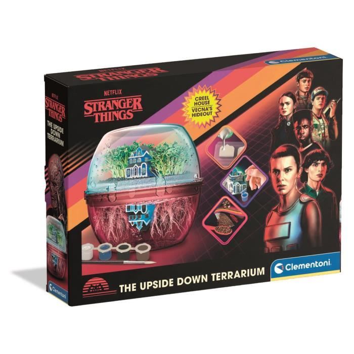 Stranger Things - Terrarium - Clementoni - Création Maison de Vecna et le monde a l'envers - Des 8ans
