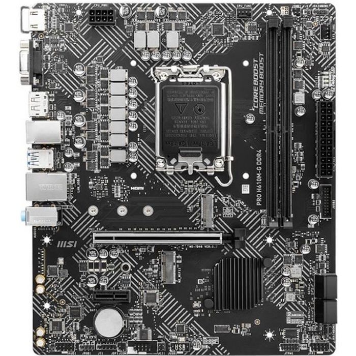 MSI - PRO H610M-G DDR4 - Scheda madre - Socket LGA 1700 - Chipset Intel H610