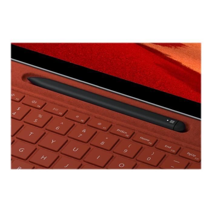 MICROSOFT Ensemble Clavier et Stylet pour Surface Pro X - Rouge Coquelicot - AZERTY