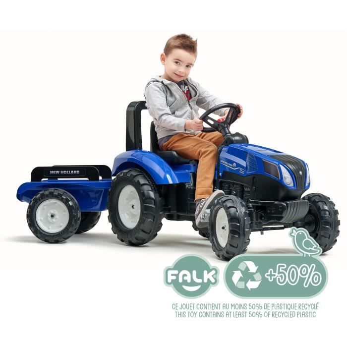 Image secondaire de Tracteur à Pédales New Holland avec Remorque - FALK - Fabriqué en France