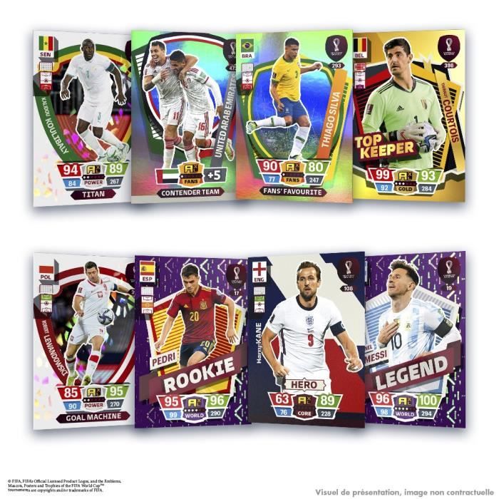 Pack de 22 cartes a collectionner PANINI - World Cup Qatar 2022