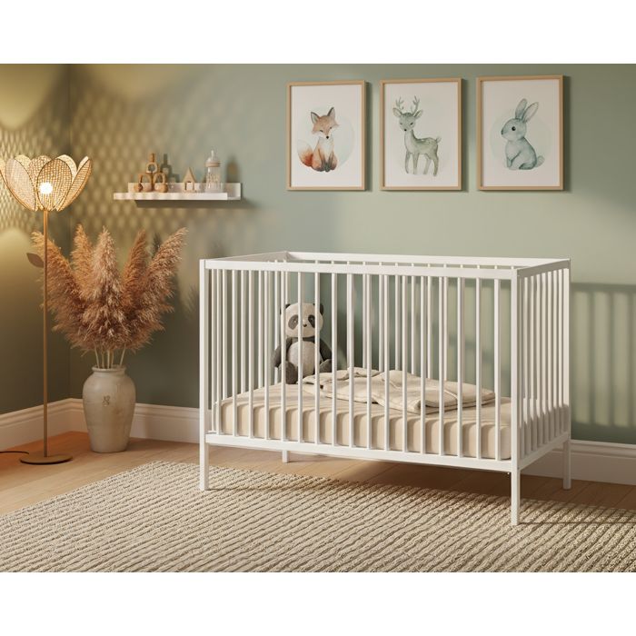 Image secondaire de Lit bébé en bois 60x120 ONE Blanc - Confort et sécurité
