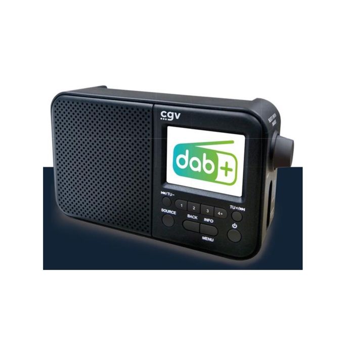 Radio portatile DAB+ e FM - CGV - DR7+ - Schermo a colori TFT da 2,4