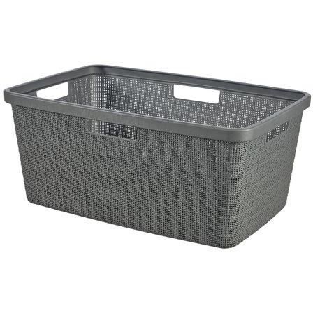 Cesto portabiancheria - Curver - Juta - 46 L - Grigio