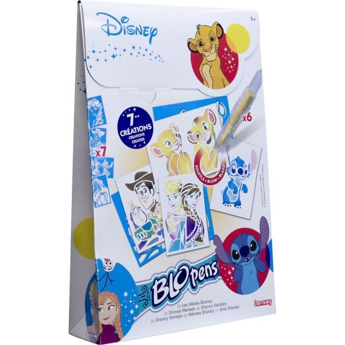 Blopens - LANSAY - Les héros Disney - 7 pochoirs - Des 5 ans