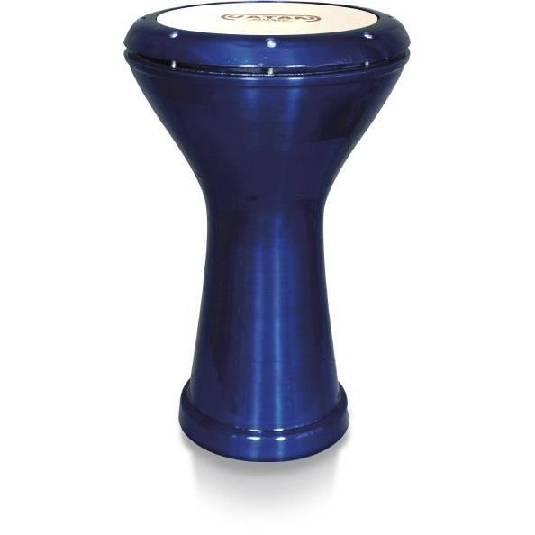 VATAN 3026 Derbouka égyptienne Laquée Bleu Ø 22cm - Hauteur : 44cm