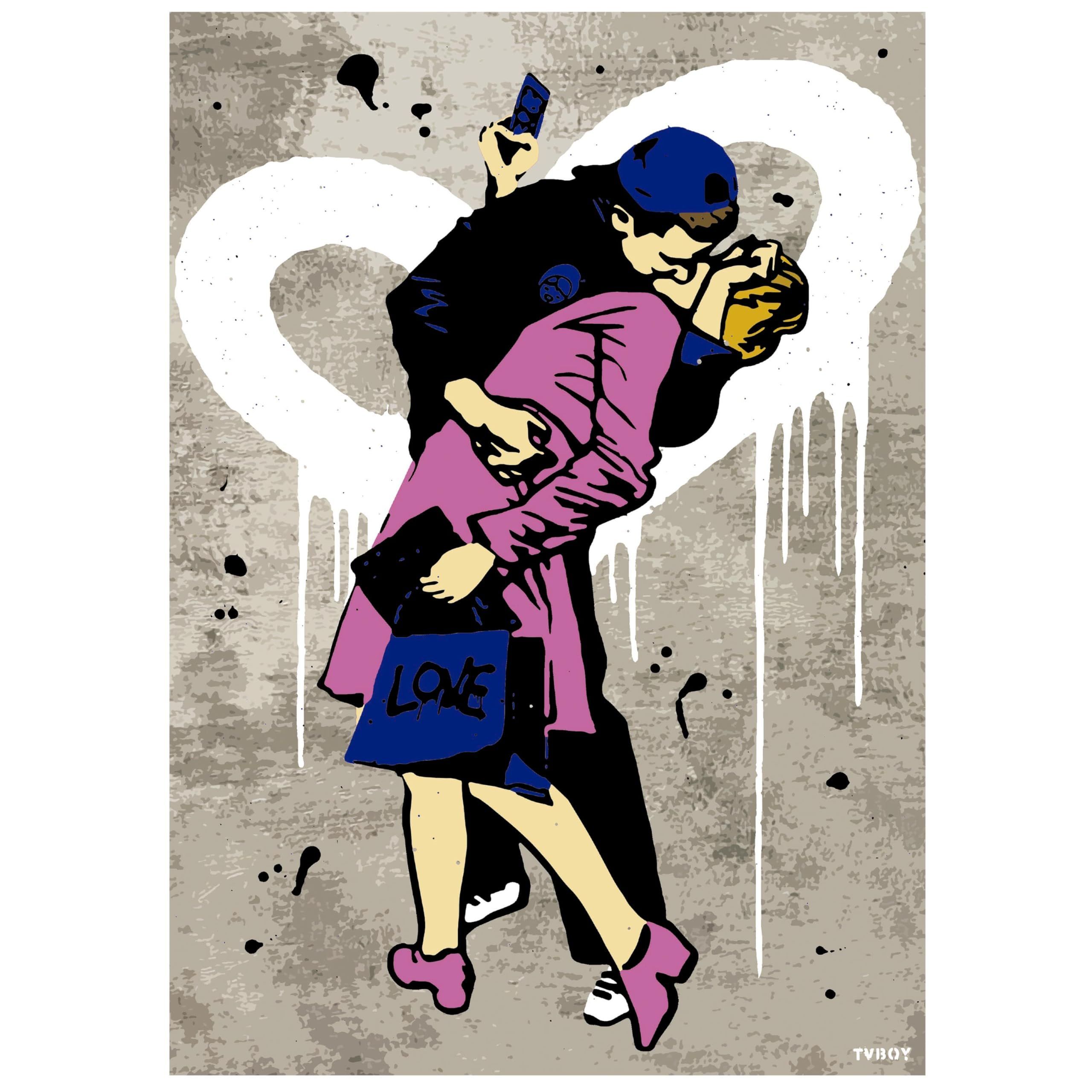 Image secondaire de Puzzle - EDUCA - LE BAISER, TV BOY - 1000 pieces - 68 x 48 cm - Pour adultes à partir de 12 ans