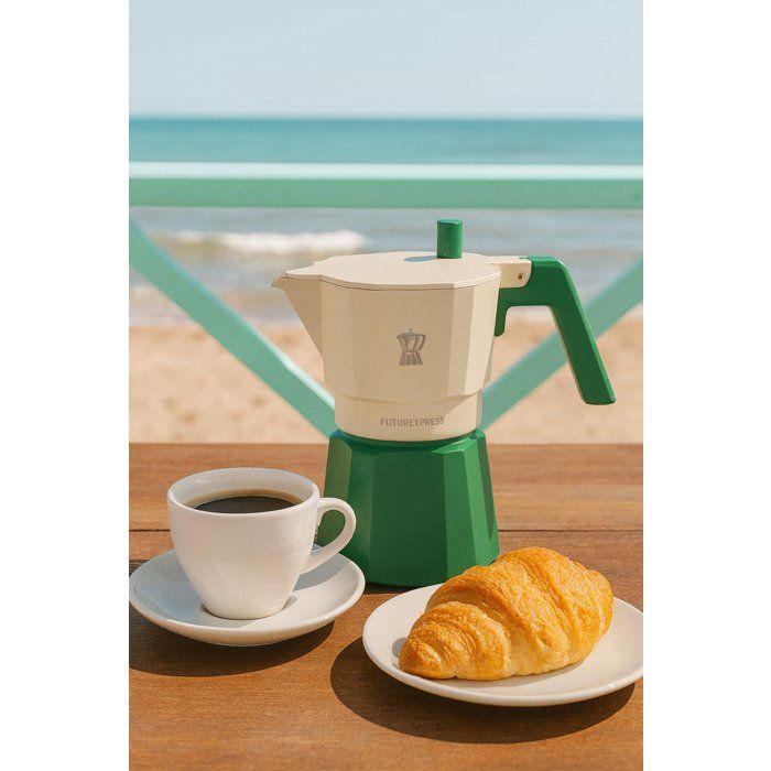 Image secondaire de Cafetière Italienne PEZZETTI Futurexpress en Aluminium - 6 Tasses - Vert