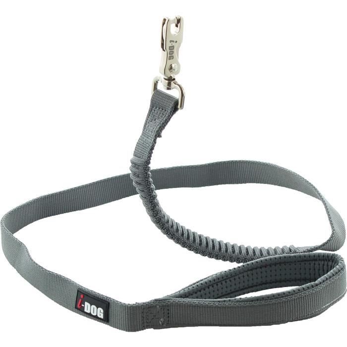 Laisse Confort Elastique I-DOG 120 cm Coloris Bleu
