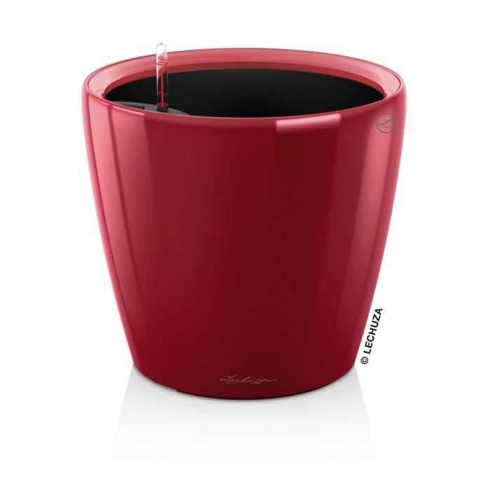 Jardiniere - Classico premium LS 21 - Kit complet - Rouge scarlet brillant - 3 L - LECHUZA