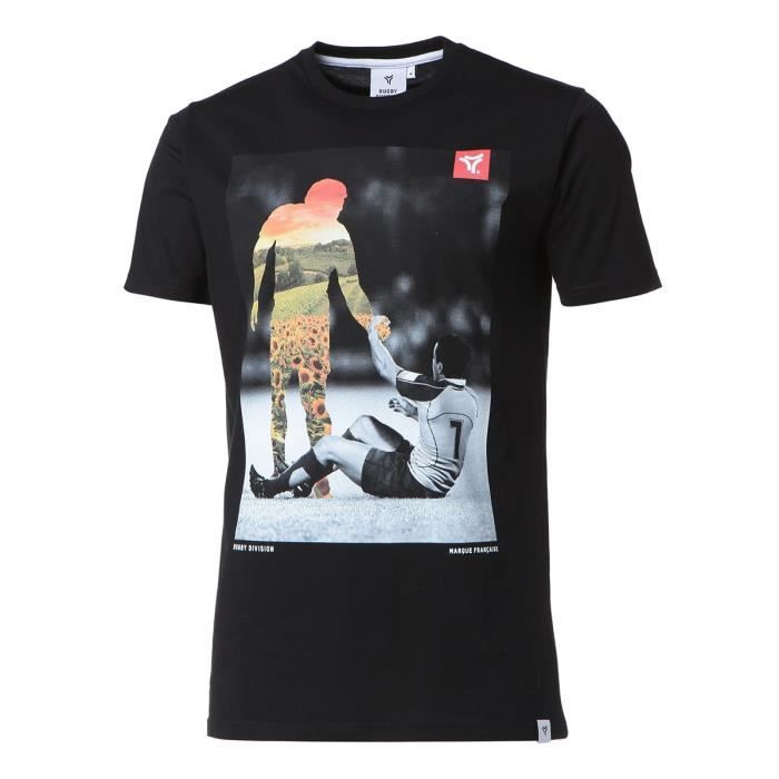 RUGBY DIVISION T-shirt col rond Fairplay - Homme - Noir