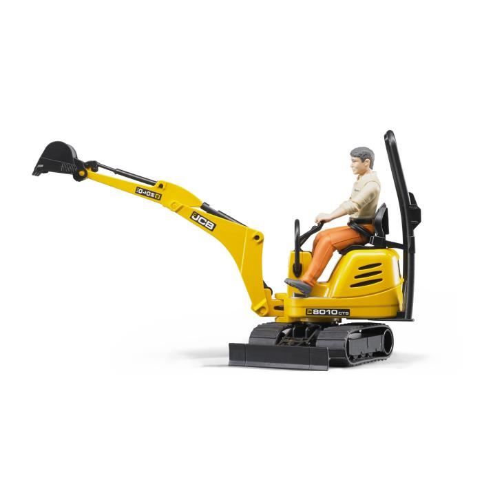 BRUDER - Mini pelle JCB 8010 CTS avec personnage