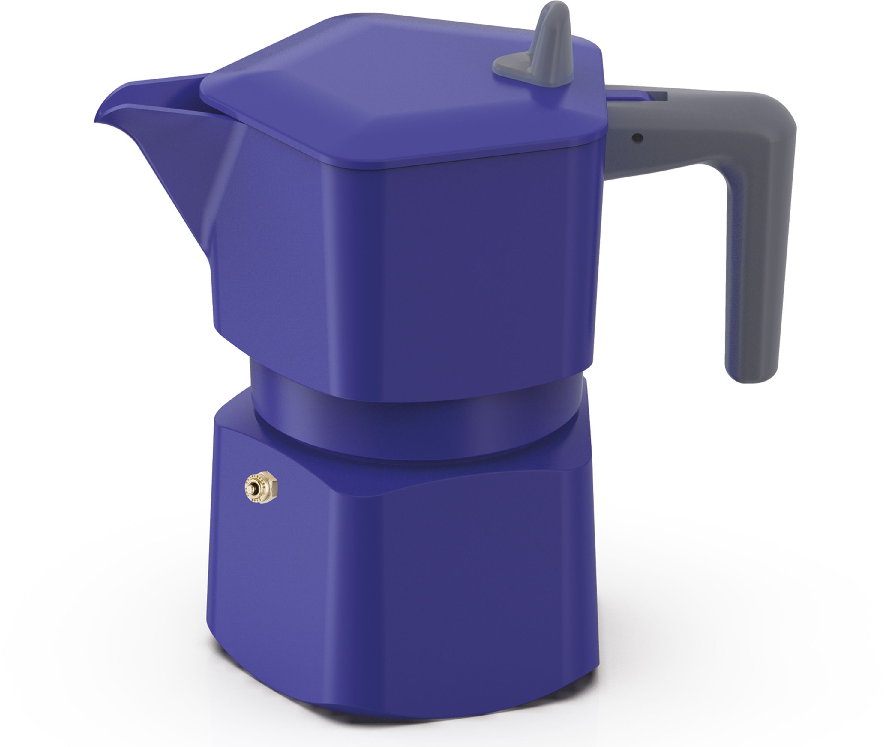 Image secondaire de Cafetière Italienne Pezzetti Pentaexpress en Aluminium - 6 Tasses - Bleu Élégant