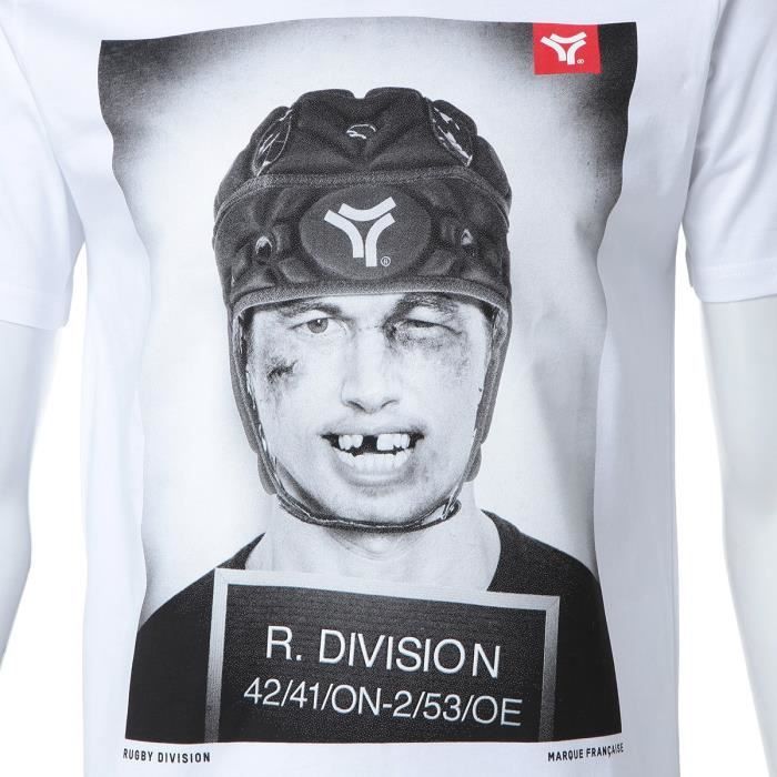 RUGBY DIVISION T-shirt col rond Thierry - Homme - Blanc