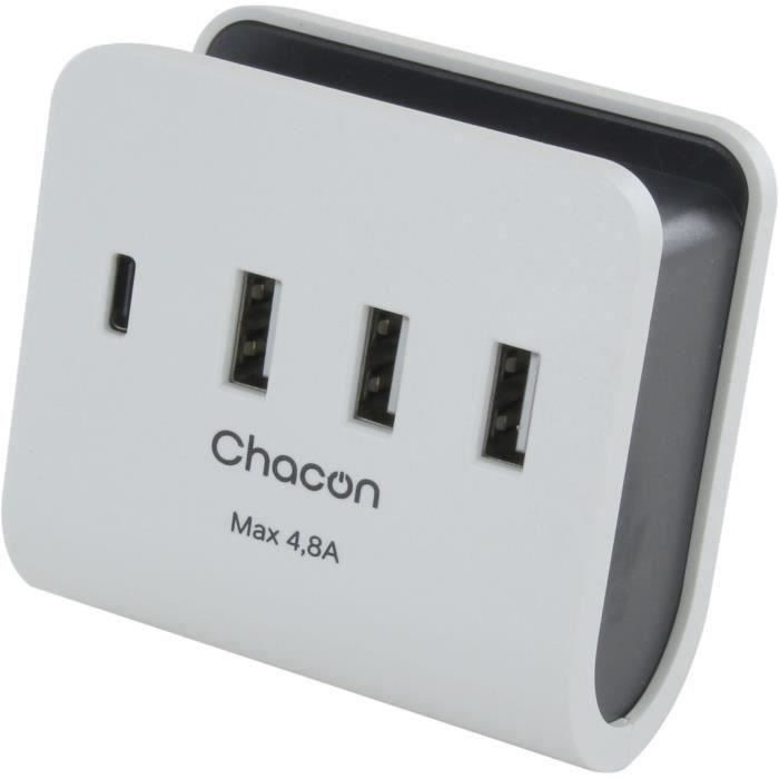 Mains charger - CHACON - 40030 - 3 USB-A + 1 USB-C