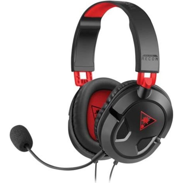 TURTLE BEACH Casque Gaming Recon 50PC Multiplateforme (compatible PS4, PS4 Pro, Nintendo Switch, Appareil mobiles) - TBS-6003-02