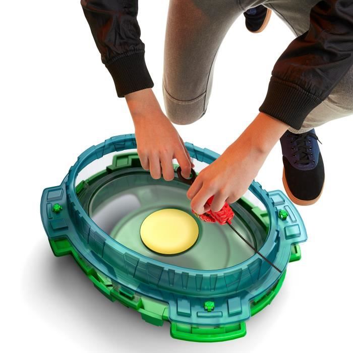 Beyblade Burst QuadDrive Set de combat Interstellar Drop, arene Beystadium, 2 toupies et 2 lanceurs, a partir de 8 ans