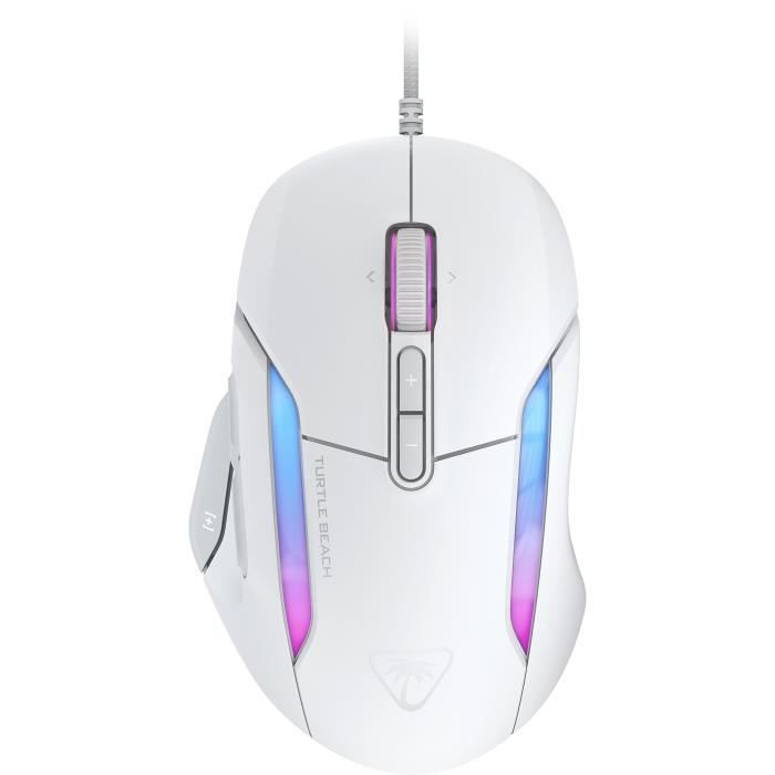 Mouse da gioco wireless - Turtle Beach Kone™ II - Ultra leggero - Bianco, 26.000 DPI, 23 funzioni personalizzabili