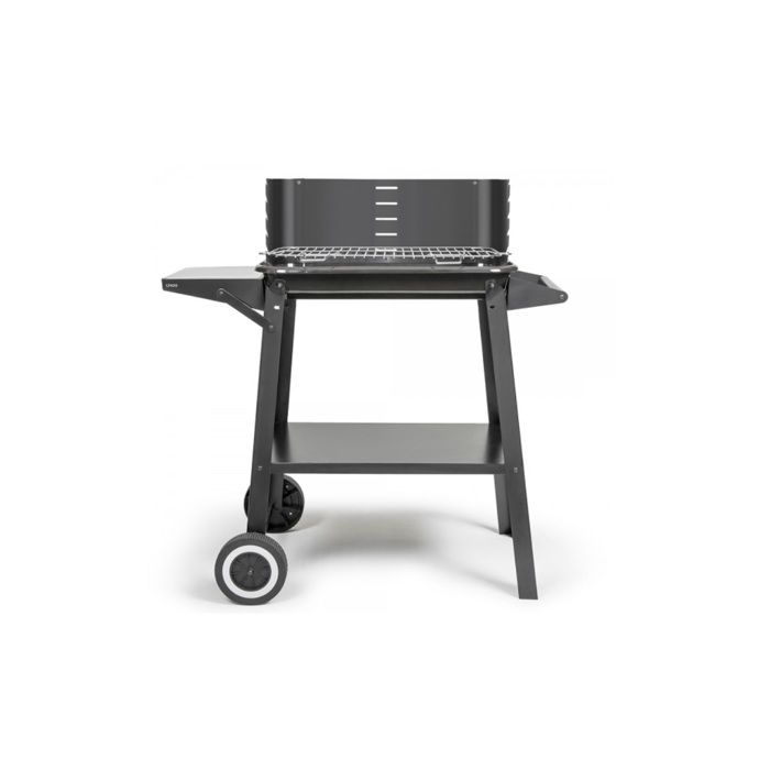 Image secondaire de Barbecue a charbon - LIVOO - DOC328 - Inox - Surface de cuisson 48,5 x 28,8 cm - Hauteur réglable 70-84 cm