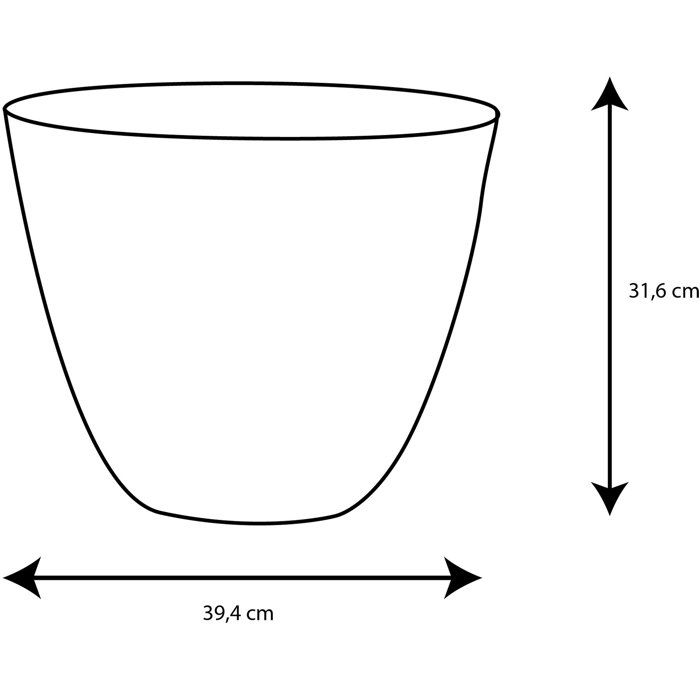Image secondaire de Pot de Fleurs Rond Élément Ø 40 cm - EDA - Intérieur/Extérieur