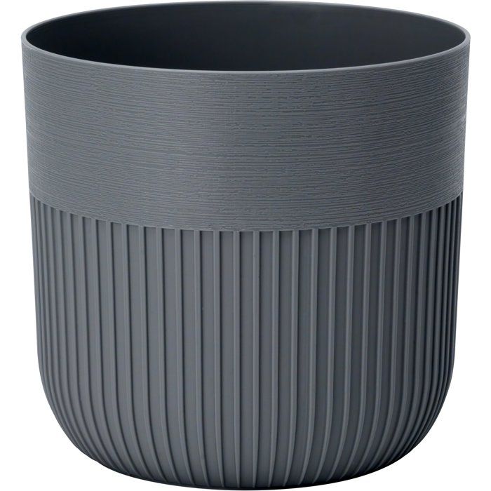 Pot de fleurs rond Luca Grande - Anthracite Ø 40 cm