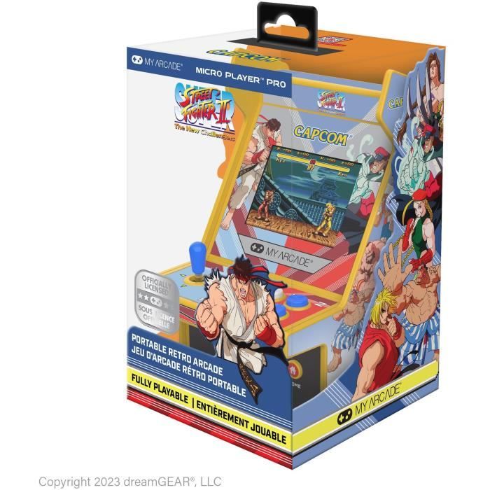 Micro Player PRO - Super Street Fighter II - Juego retrogaming - Pantalla de alta resolución de 7 cm