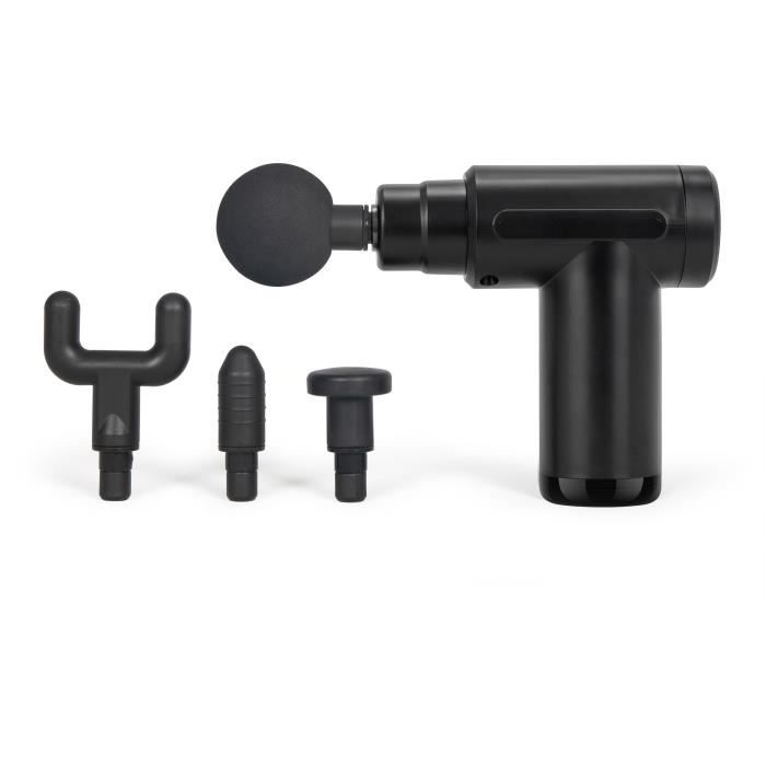 Pistola de masaje inal�mbrica - LIVOO - DOS200 - 40 min - 4 cabezales - 6 velocidades - Estuche de transporte - Negro
