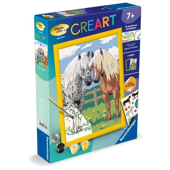 Image secondaire de CreArt Kids 18x24cm Duo chevaux