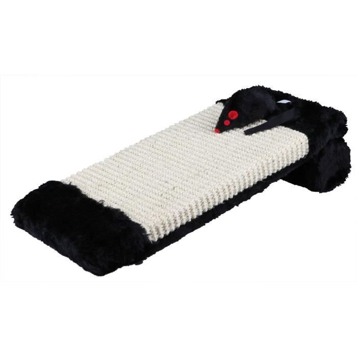 Tiragraffi su rotolo - TRIXIE - Tappetino in sisal / peluche - 15 × 35 cm - Naturale / Nero
