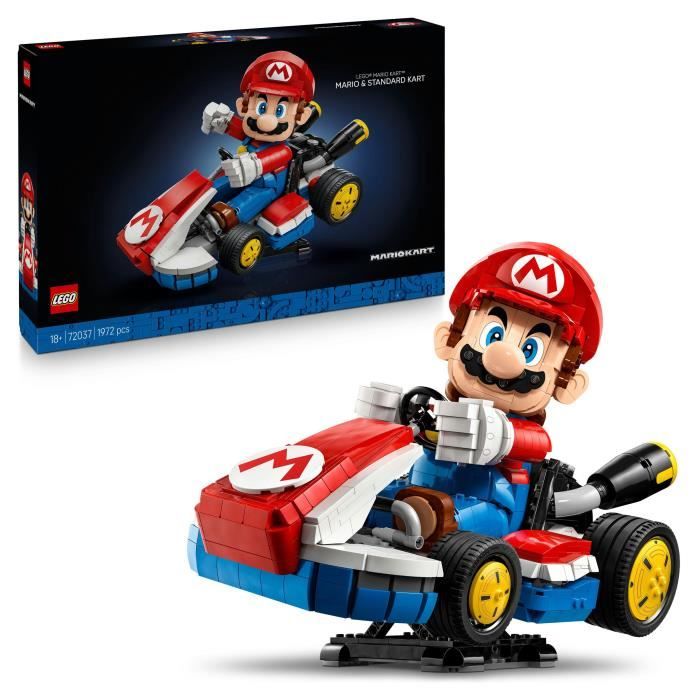 LEGO Mario Kart 72037 Mario Et Kart Standard - Set De Construction Pour Adulte Figurine