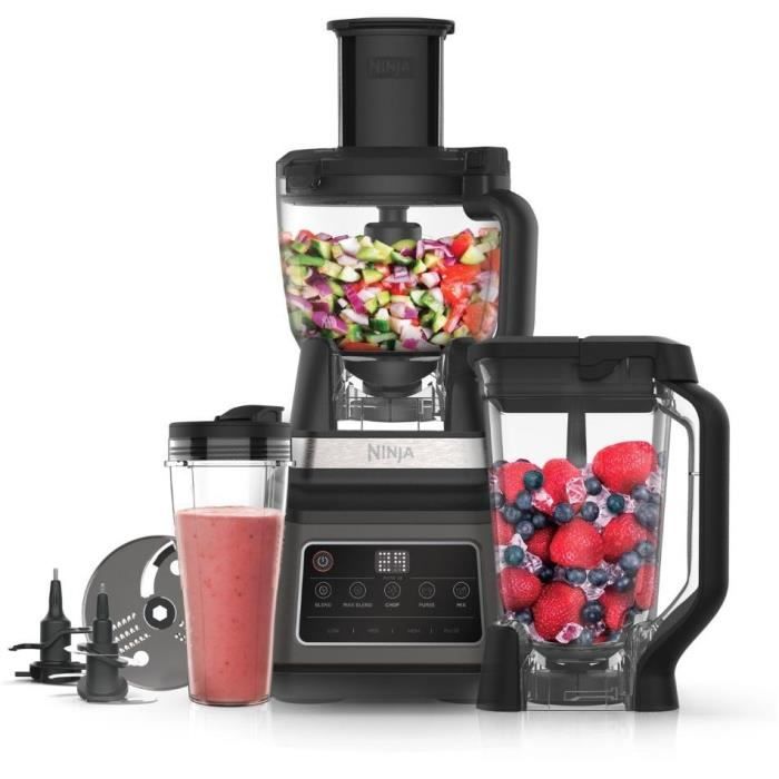 Robot multifunzione Ninja: robot da cucina, frullatore multiuso e personale - BN800EU 3 in 1 Auto-IQ