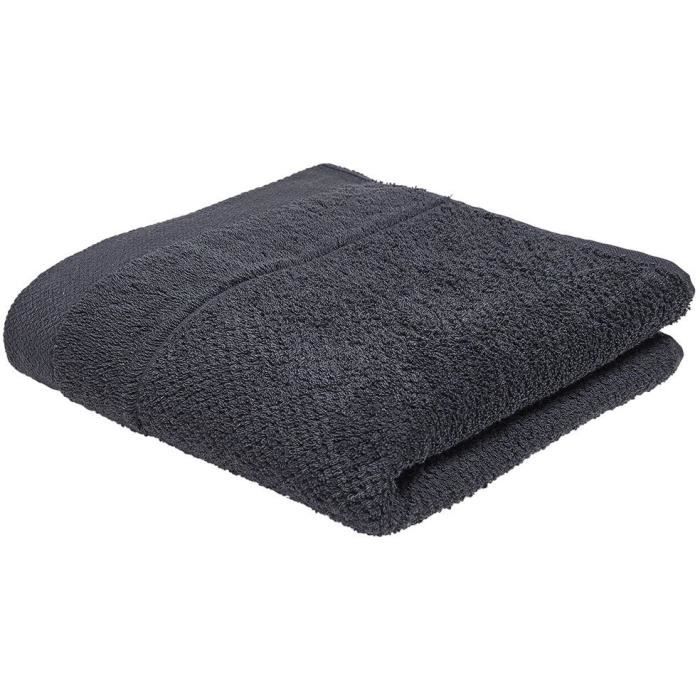 Bath Towel Organic Cotton 50 x 90 cm Color Charcoal