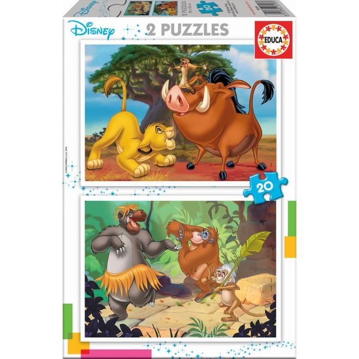 EDUCA PUZZLE 2x20 DISNEY ANIMALS