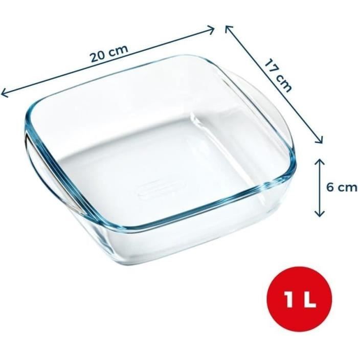 Image secondaire de Plat air fryer - PYREX - 1450141 - Carré - En verre borosilicate - 20 x 17 cm